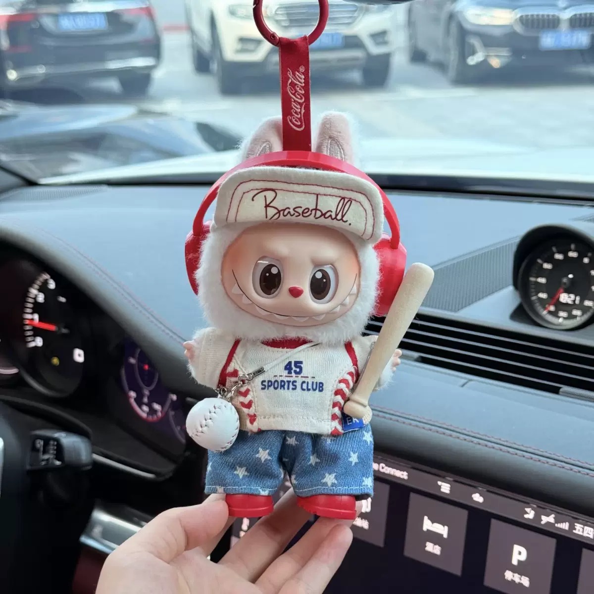 适用于Labubu一二三代娃衣棒球棒球帽搪胶公仔拉布布衣服套装