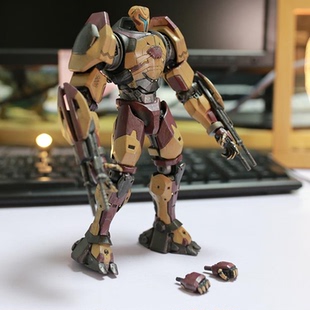 环太平洋 勇者欧米茄机甲黑色禁区量产无人机 贾克斯可动手办模型