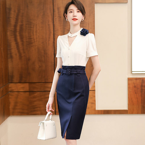 职业气质衬衫夏季高端工作服