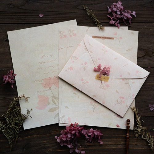 森屿叶中国风复古信封信纸套装