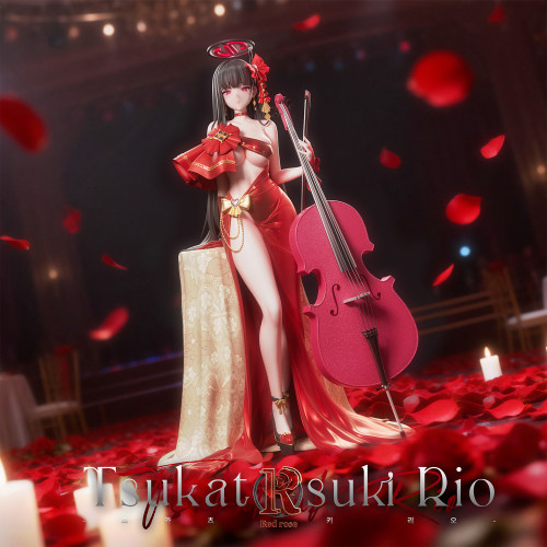 【定金】调月莉音 Rio 礼服Ver. Red Rose studio 手办女雕像