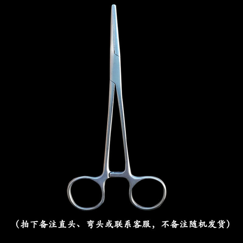 直头弯头拔火罐夹棉止血钳宠物拔毛钳医用不钢锈拔罐镊子钓鱼钳子