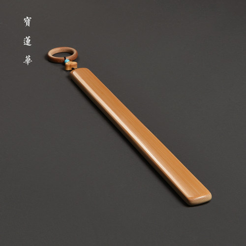 圆润边手工精磨素面玉竹戒尺教鞭