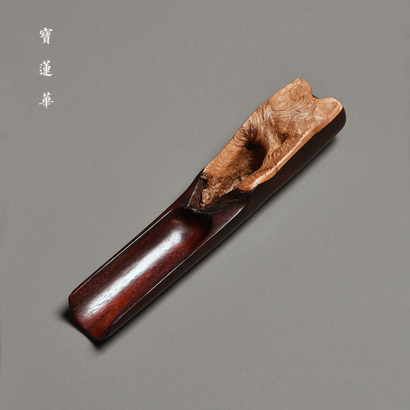 带白皮小叶紫檀木茶则茶铲风化料