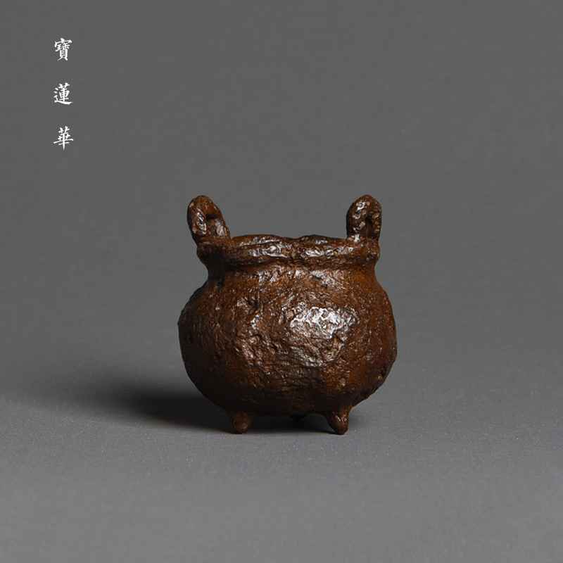 随形铜雕小铜香炉线香插座香篆炉