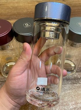 清水高硼硅玻璃杯通透厚实