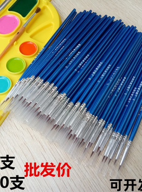 上海亿美勾线笔描边笔美甲笔尼龙水粉油画特细毛笔面相笔描笔批发