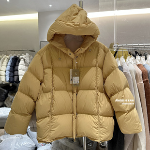 奶fufu泡芙感连帽羽绒服冬季 一手长外套90白鸭绒面包服 保暖自留款