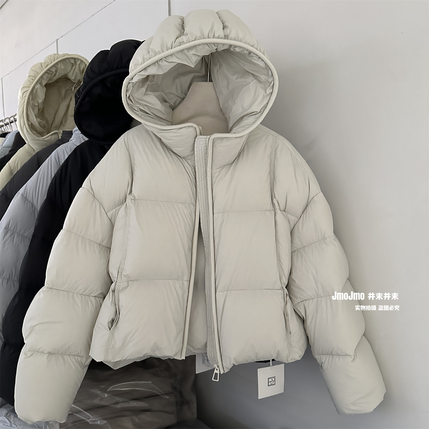 短款小个子连帽羽绒服女冬