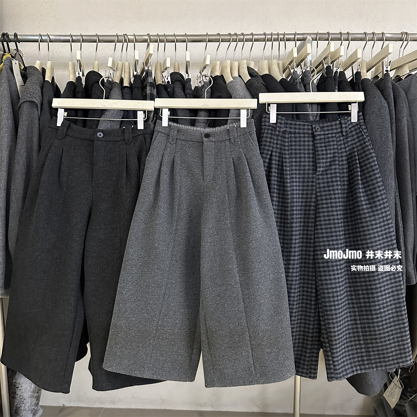 加绒八分裤女老钱风休闲裤