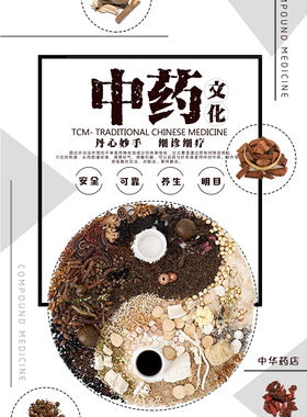 壁纸海报理疗中医文化装饰画