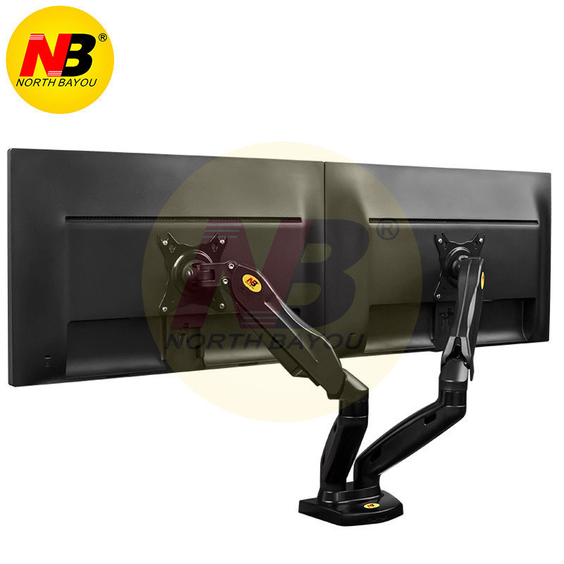 NB 17-27 듀얼 스크린 모니터 스탠드 멀티 스크린 컴퓨터 듀얼 스크린 스탠드 데스크탑 멀티미디어 스탠드 F
