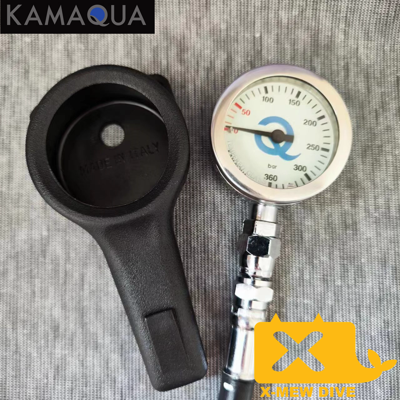 XMew KAMAQUA金属残压表技术潜水52mm钢化玻璃面意大利原产-封面