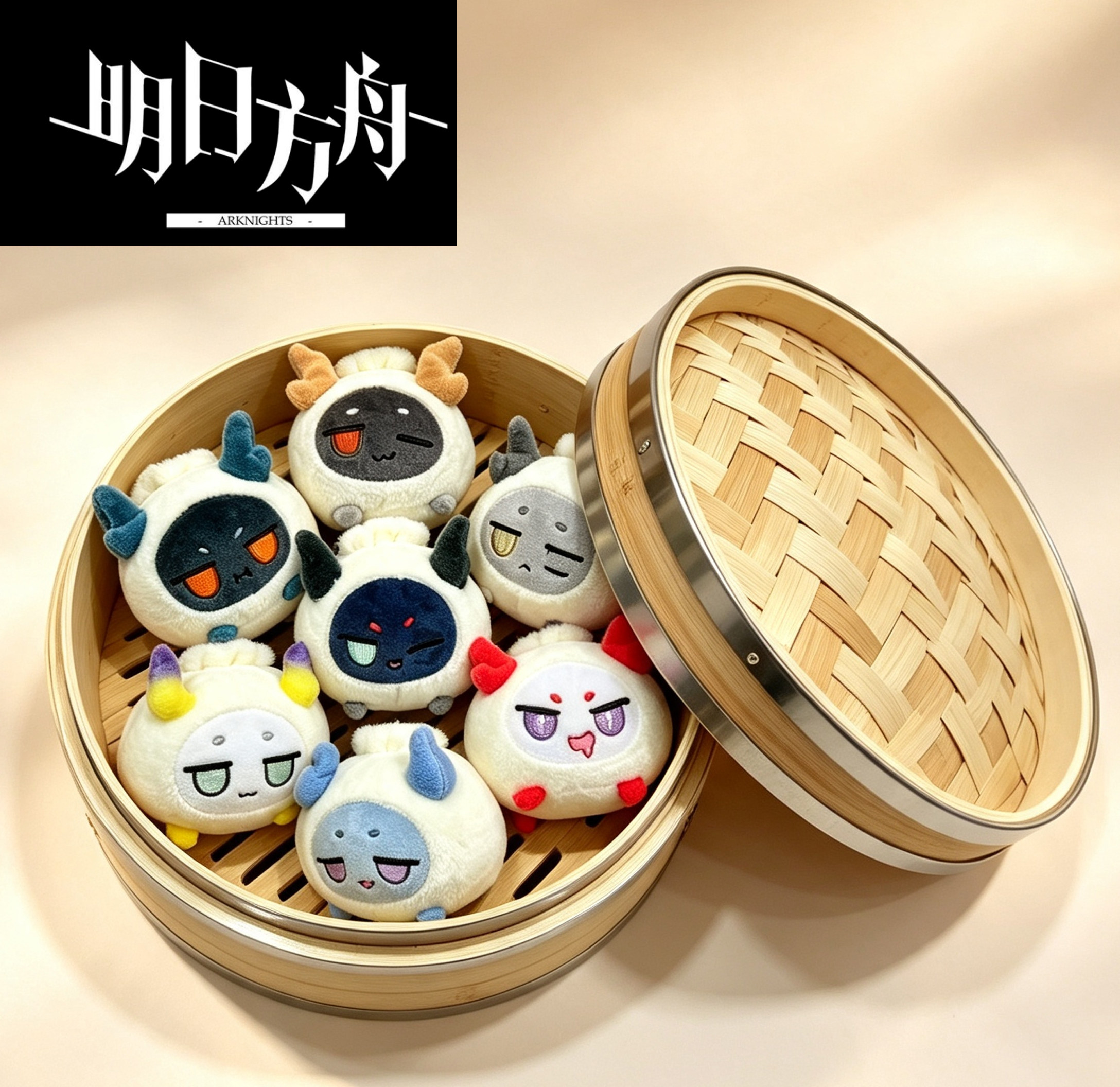 明日方舟周边龙泡泡小笼泡毛绒玩偶公仔包包挂件望重岳夕令余黍年