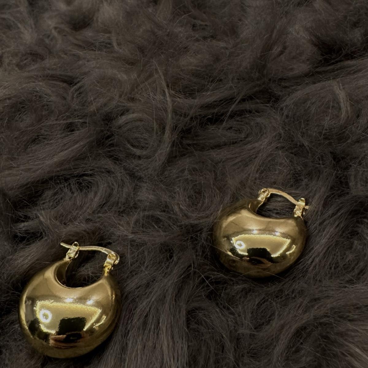 AIYALIU欧美高级感几何小众设计款金属耳环