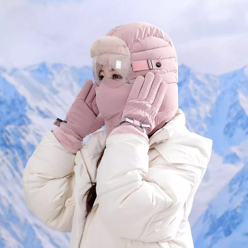 东北哈尔滨雪乡长白山防寒帽子