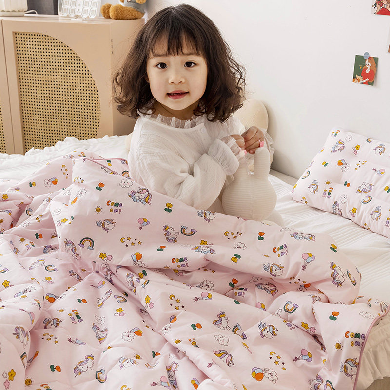 塞朵娅纯棉空调被儿童夏凉被幼儿园午睡全棉小被子婴儿夏季薄被子