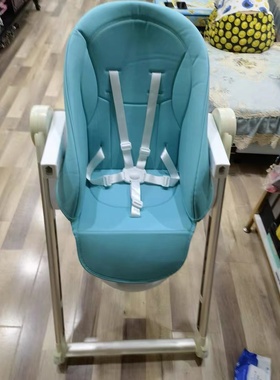 pouch K20儿童餐椅PU坐垫防水五点安全带绑带替换座垫配件适合