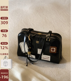 南风Chio2nd面包小狗海上邮报枕头包包女小众潮流补丁包单肩手提