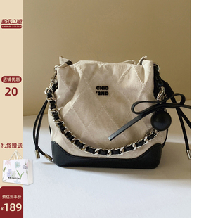 南风Chio2nd 灰调岛屿水桶包小香风高级感精致小包包女单肩斜挎包