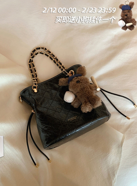 南风Chio2nd 伦敦午后托特包包女新款菱格手提包通勤单肩斜挎小包