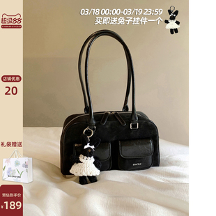 南风Chio2nd 黑天鹅枕头包包女2026新款轻奢小众高级感手提单肩包