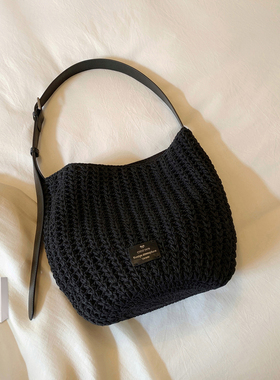 南风Chio2nd 牛皮+蜜蜡 美梦春夏托特包包女春夏编织包单肩斜挎包