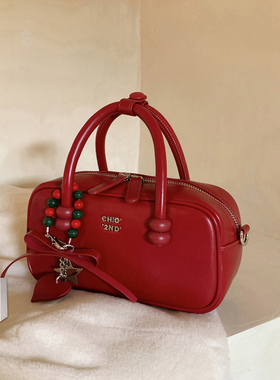 南风Chio2nd 心动旋律枕头包包女2025新款通勤红色婚包单肩斜挎包