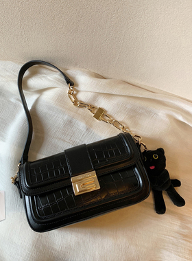 南风Chio2nd 黑金小方包单肩腋下包包女高级质感小众通勤斜挎包