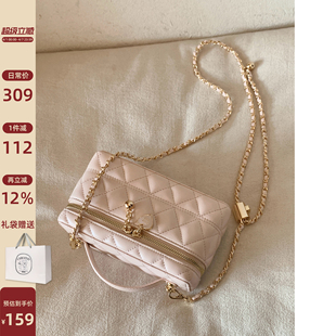 2026新款 粉色链条单肩斜挎小包 霓光舞曲盒子包包女款 南风Chio2nd