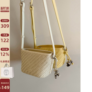 南风Chio2nd 气马赛托特包女春夏小众迷你编织包海边单肩斜挎包 元