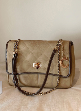 南风Chio2nd 明媚深秋链条包包女春夏菱格链条大包通勤单肩斜挎包