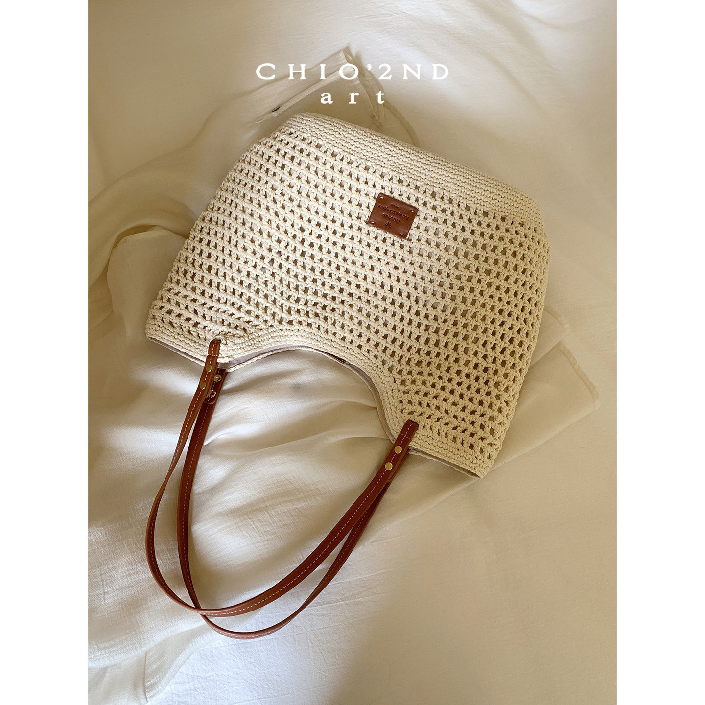 Chio’2nd沙滩假日编织托特包图片
