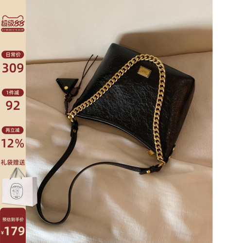 南风Chio2nd黑金链条托特包