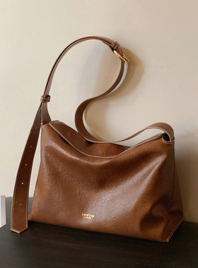 南风Chio2nd 暖意咖啡托特包包女春夏复古韩系慵懒风单肩斜挎大包