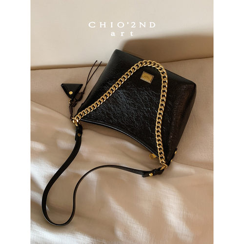 南风Chio2nd黑金链条托特包