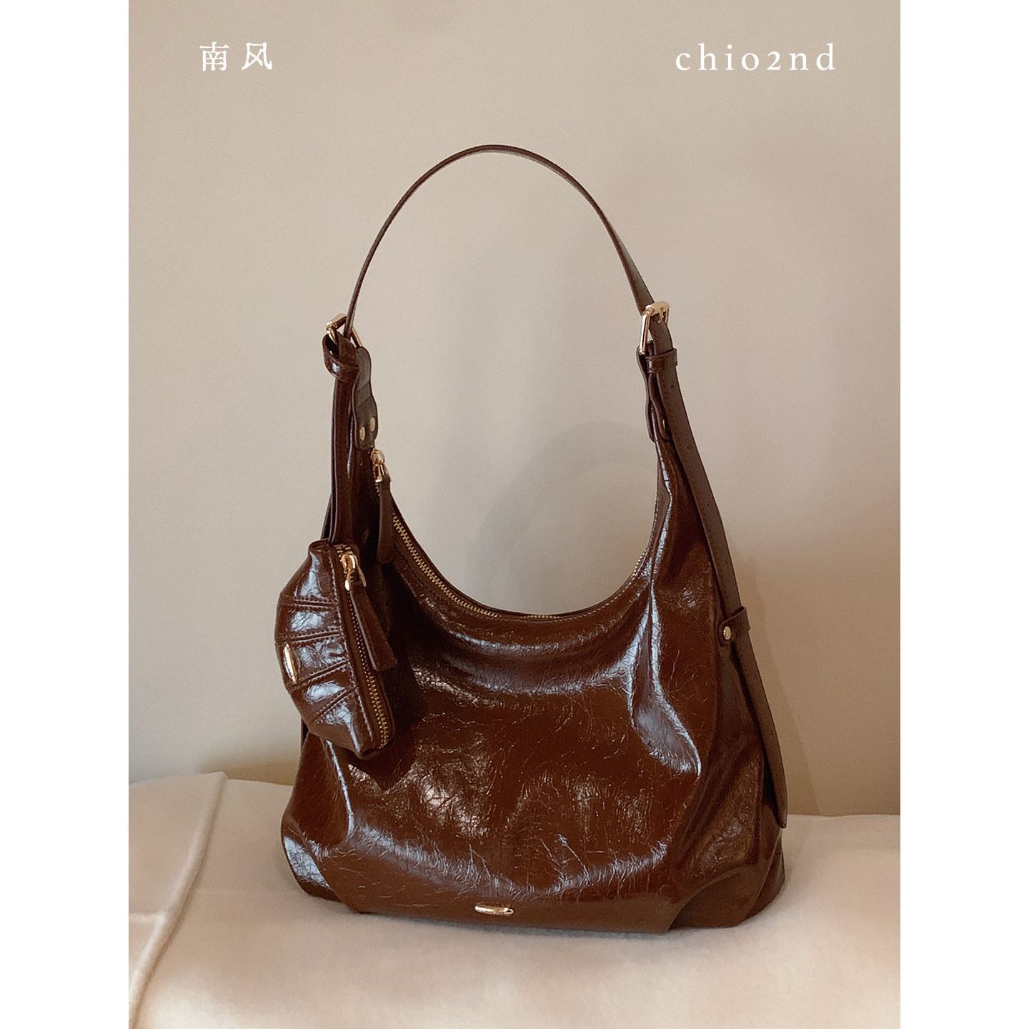 南风Chio2nd 秋叶物语托特包包女冬单肩腋下包hobo手提通勤斜挎包
