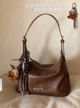 南风Chio2nd 早秋冷萃托特包包女士复古肌理质感腋下包单肩斜挎包