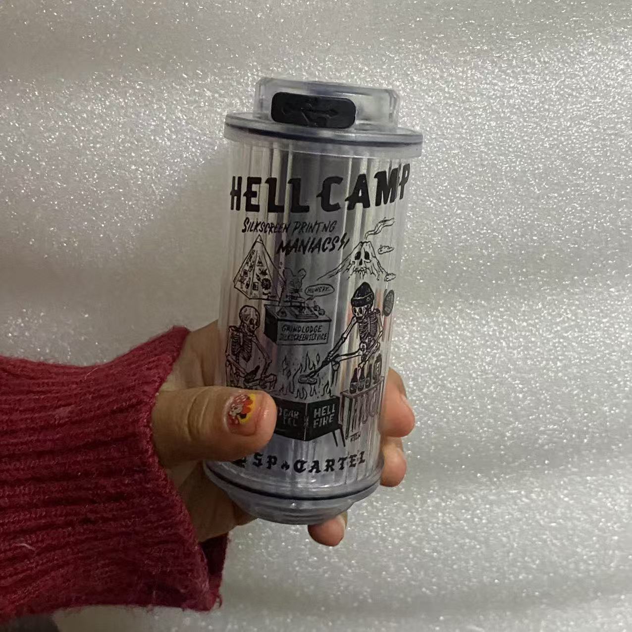 新款38灯透明限定款野营LED氛围 Y标 限定透明骷髅头DW