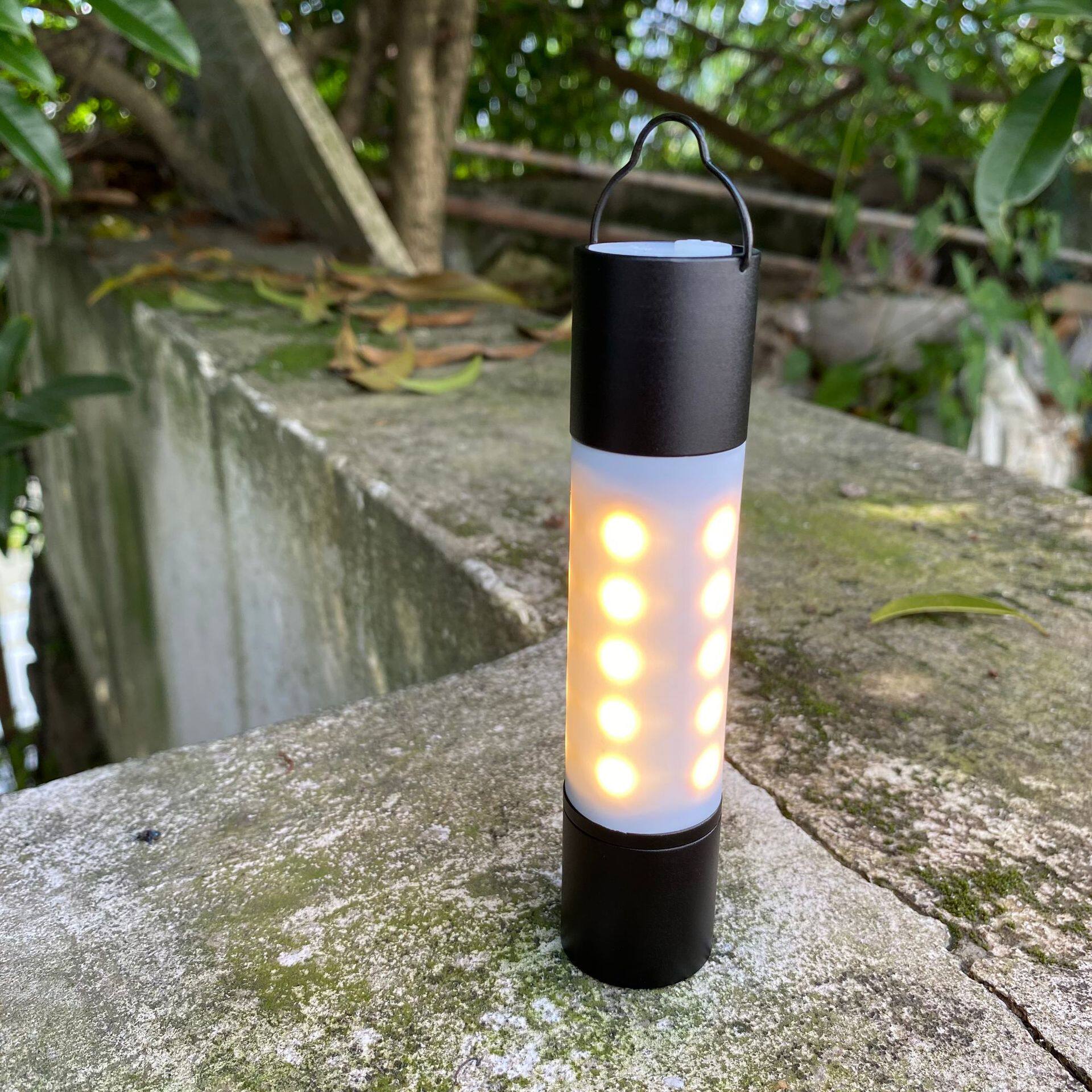 小棒灯天火同款露营灯多光源黄白光帐篷灯 充电营地T6变焦手电筒