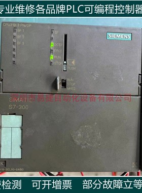 西门子S7-300 CPU319-3PN/DP 6ES7-318-3EL00可编程原装PLC维修