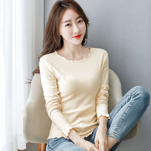 300斤大码 打底衫 女装 新款 德绒显瘦外穿加厚上衣 胖妹妹纯色冬季