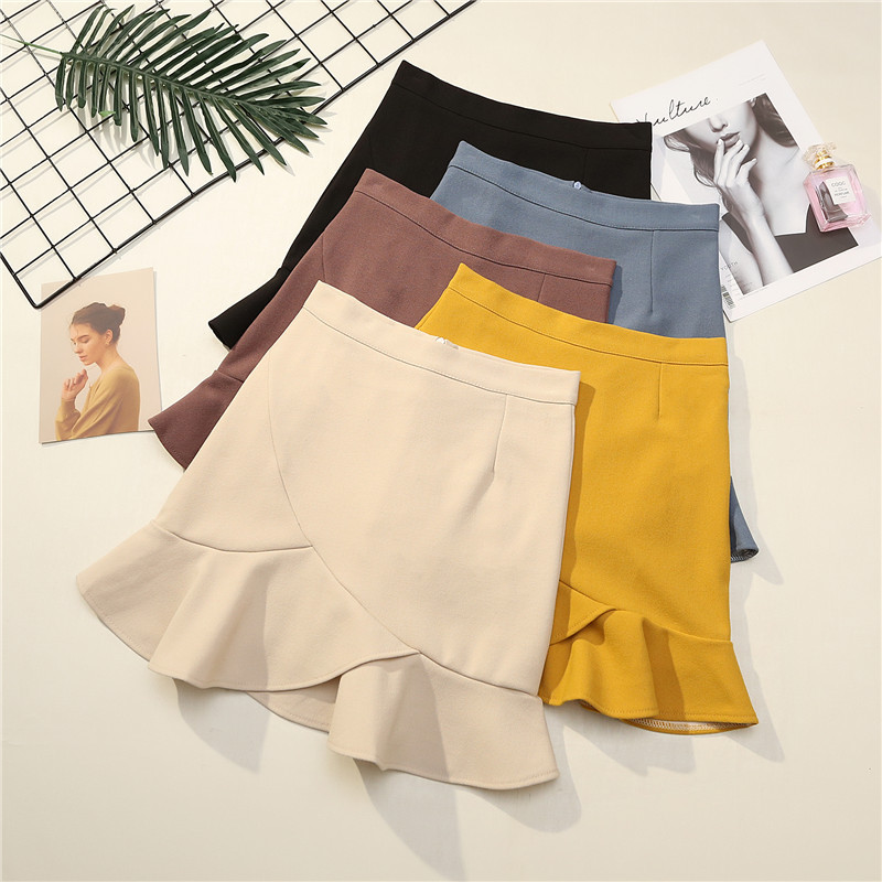 A半身裙高腰短裙彈力棉魚荷葉邊high waist skirt fishtail skirt在類目 女裝/女士精品, 半身裙中 - 來自Buy2taobao.com提供專業的淘寶代購服務