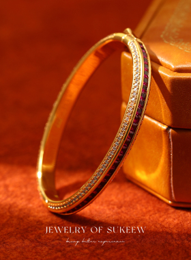 轻奢满镶方糖拼接手镯