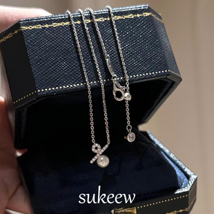 SUKEEW/酥可 定制百分比珍珠纯银项链