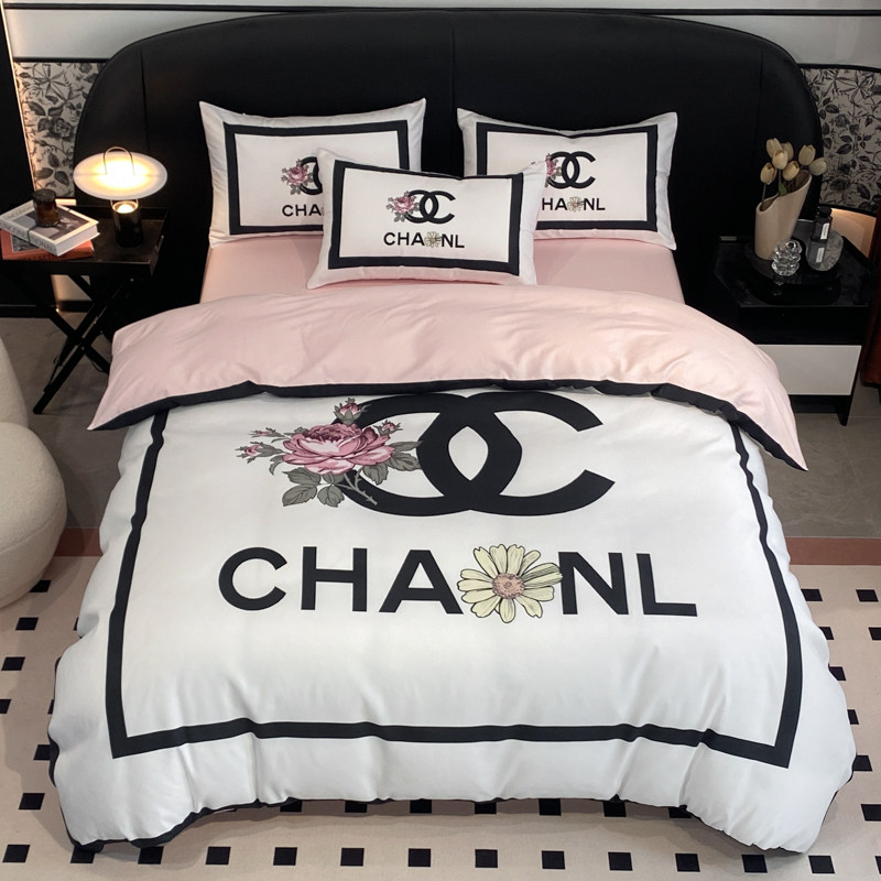 纯棉四件套磨毛轻奢潮牌网红款欧式全棉ins被套床单简约床笠4件套