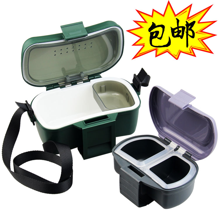 矶钓沙蚕饵料盒挂腰钓鱼虫盒饵盒