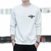 男潮牌春秋款 套头体恤2026新款 宽松潮流时尚 打底衫 重磅衣服长袖