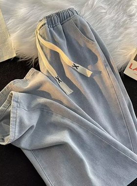 广州新塘牛仔裤男夏季潮流休闲百搭直筒裤子学生薄款长裤帅气时尚