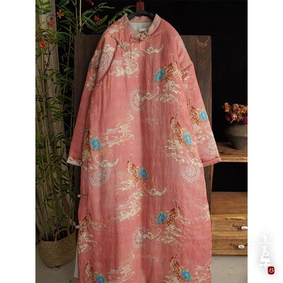 言午葵冬款苎麻拼色凤凰